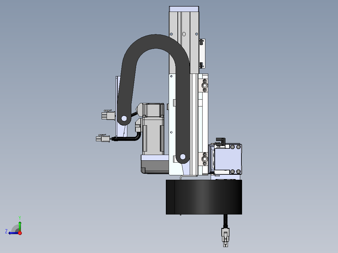 内嵌直交机械手XYG系列XYG220-A2右视图