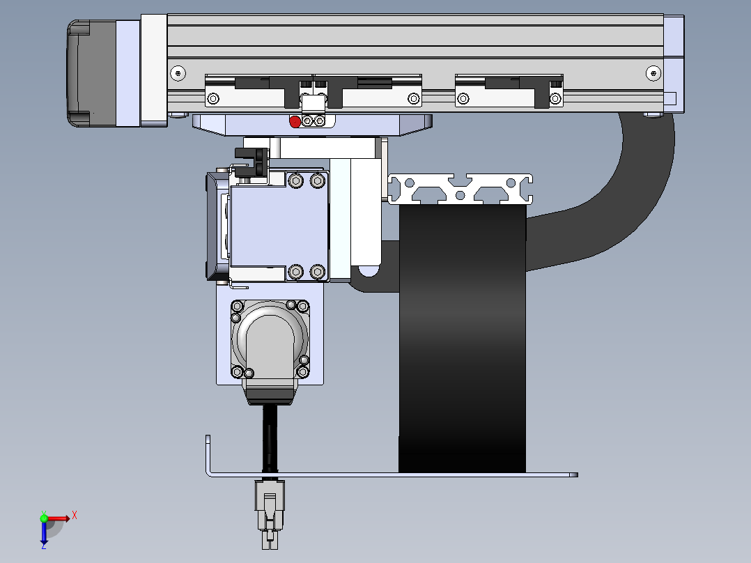 内嵌直交机械手XYG系列XYG220-A2俯视图