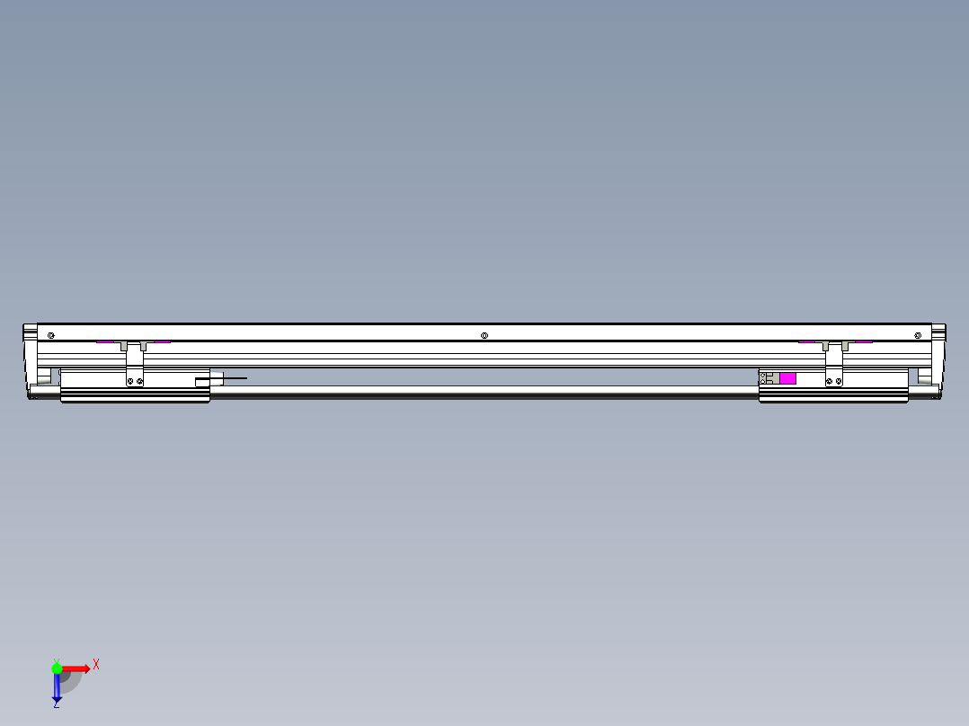 威洛博VL系列直线电机模组-2VL14S2-S550俯视图