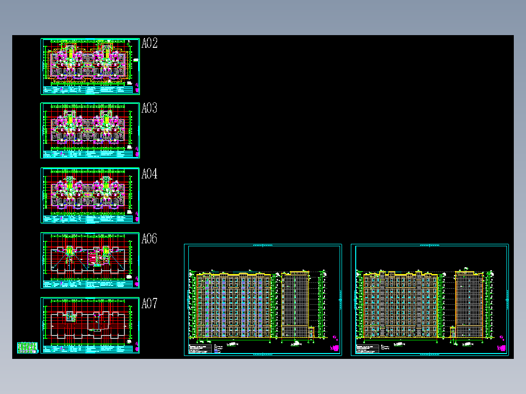 装配式高层住宅建筑施工图(cad)