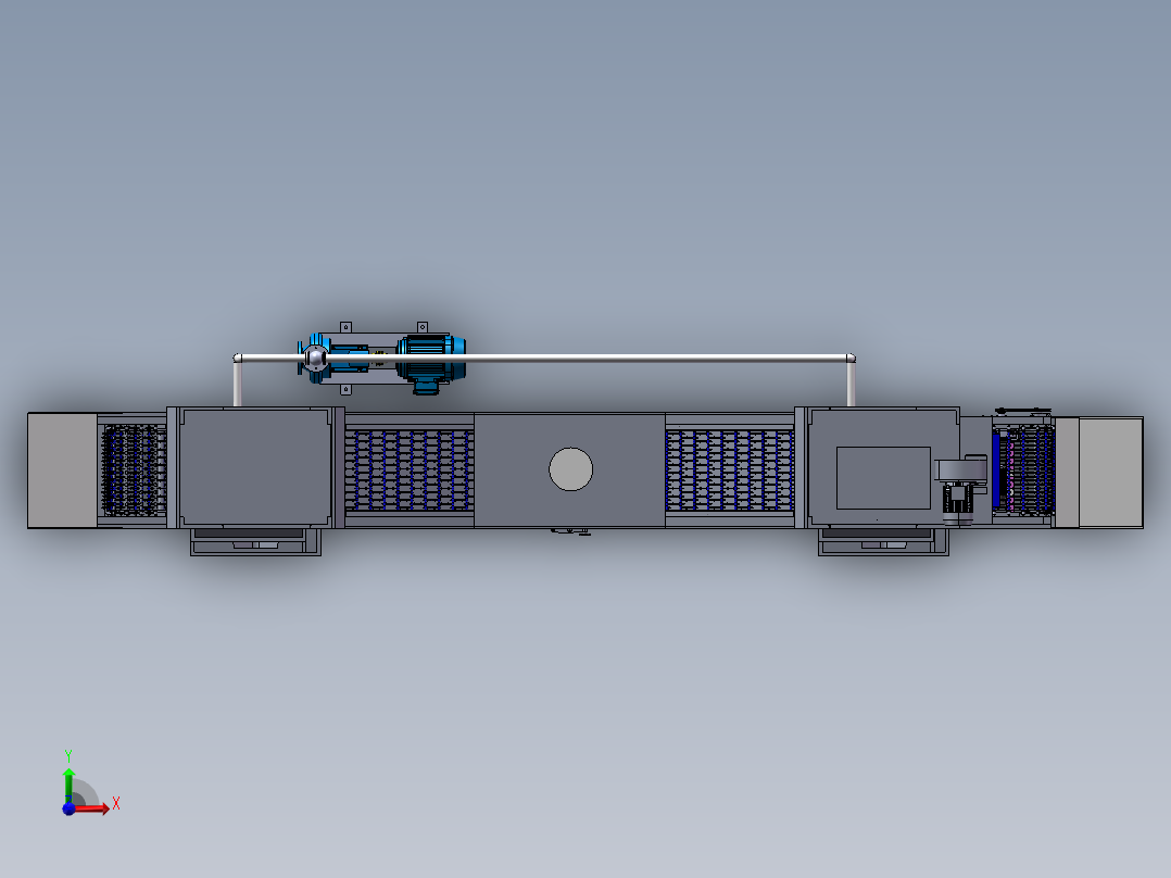 半自动洗碗机设计含三维二维说明书前视图