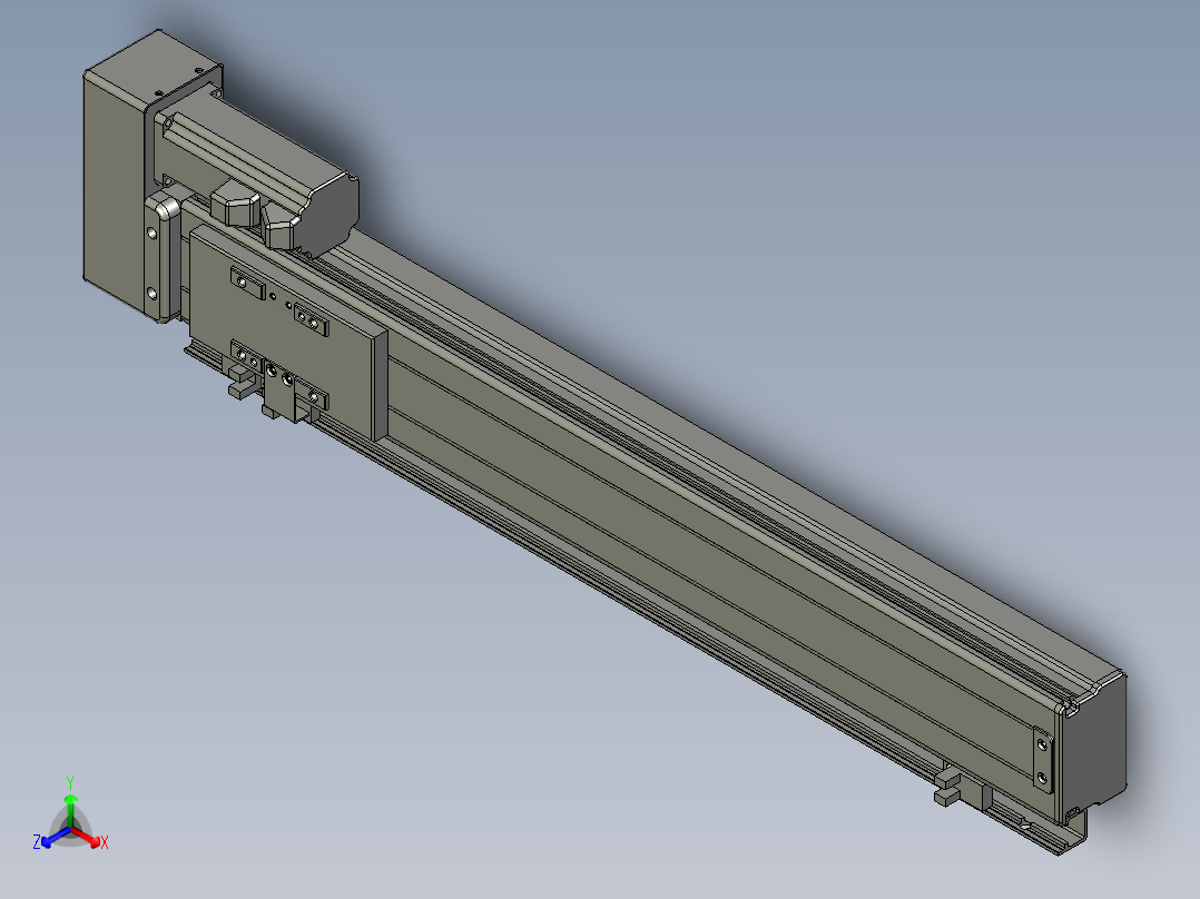 VF丝杆传动-一般环境VT6-L10-C-S400-BR-P10-D4正等轴测图