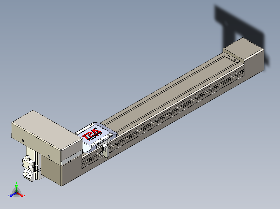 同步带全封闭直线模组TPA-HCB-65S-90-L350-ML-C-P10-N3正等轴测图