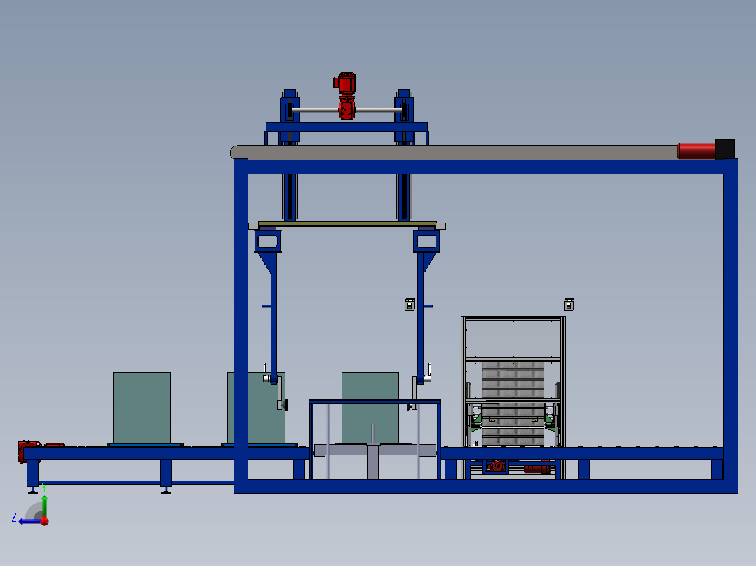 底托自动上线方案右视图