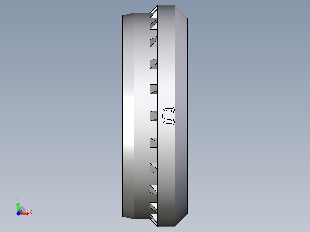 卡套式工业通用硬管接头Progressive_stop_ring_PSR38SX前视图