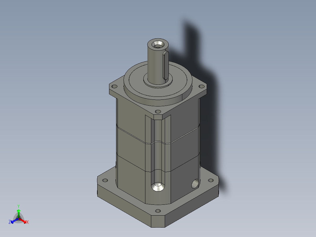 斜齿PGH142-L2 35-114.3-200-M12-180WZ.STEP正等轴测图
