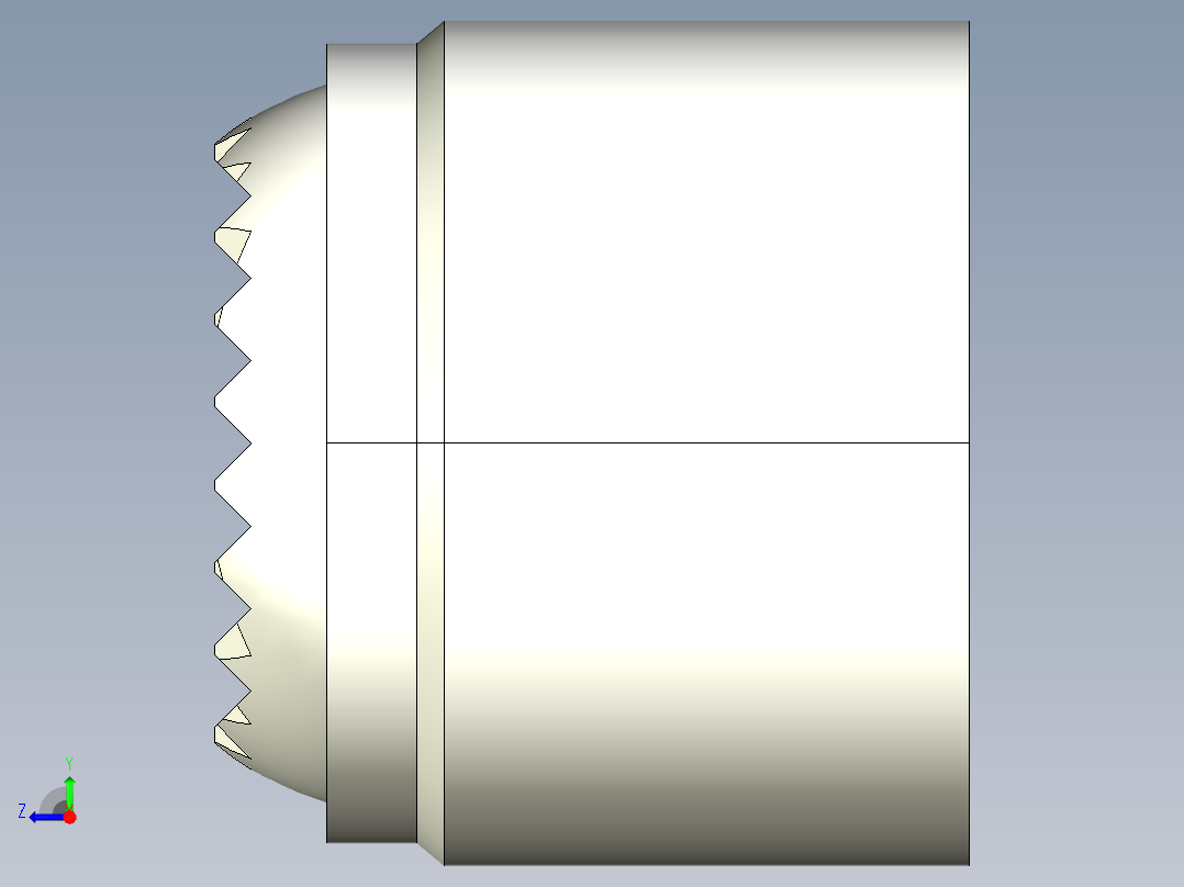 定位配件2273(C)-3D多系列多零件图纸模型右视图