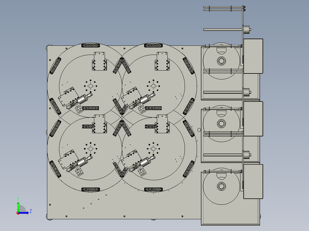 锂电池检测装备左视图