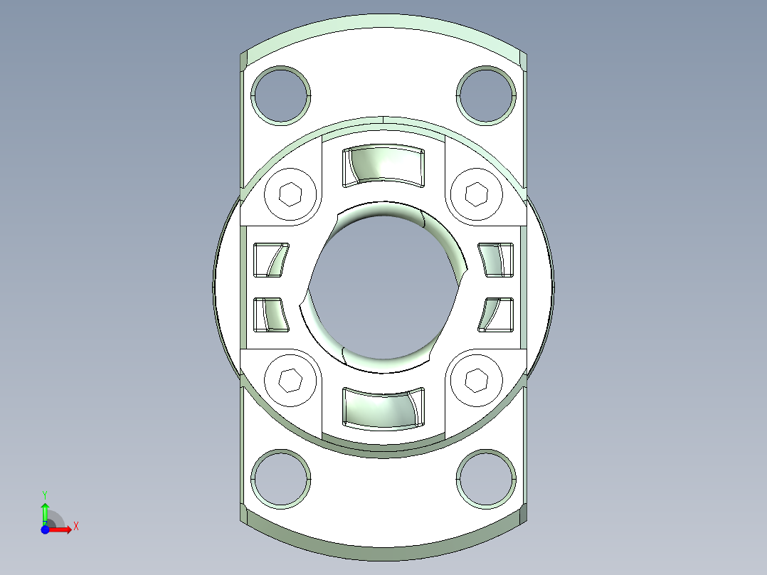 【1361】雅马哈四轴机器人UG设计前视图