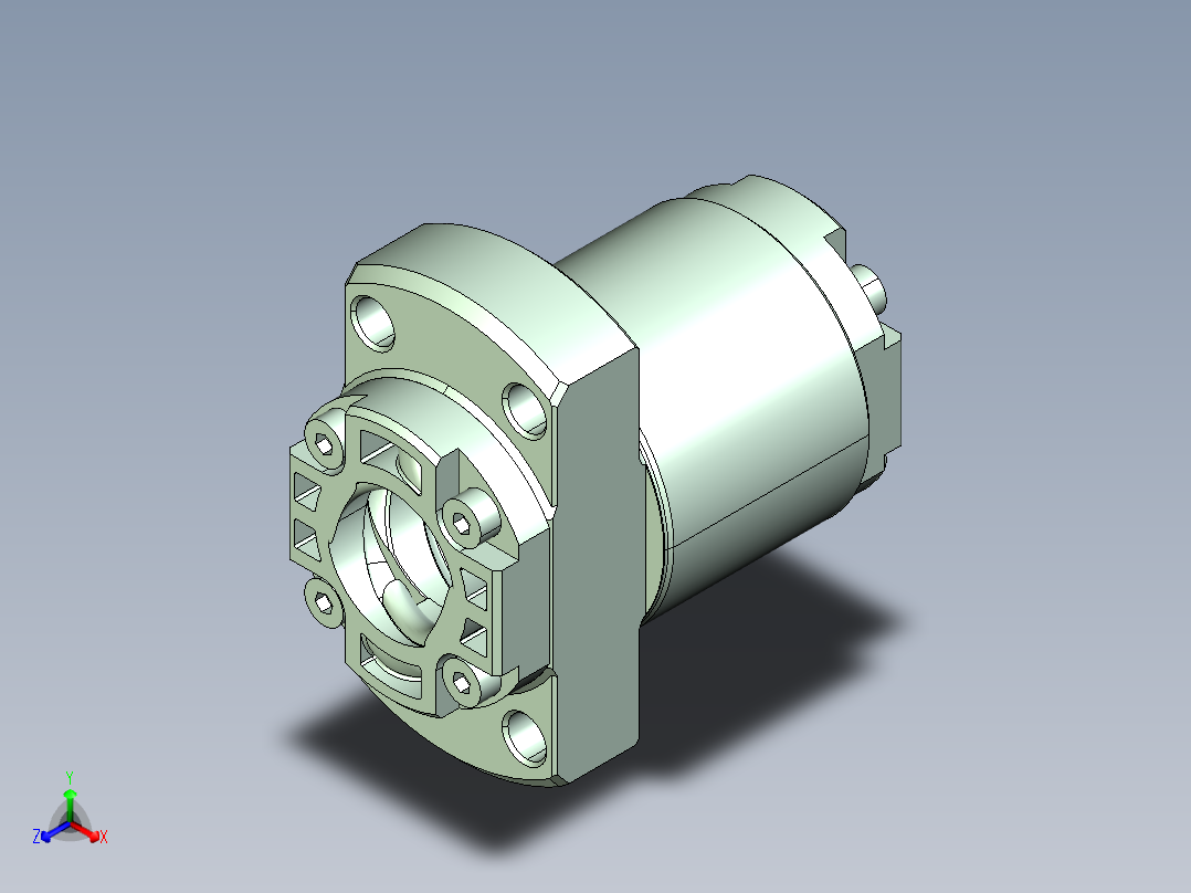 【1361】雅马哈四轴机器人UG设计正等轴测图