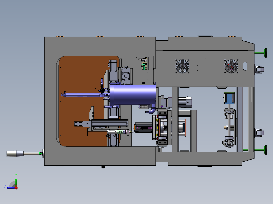 点胶机线体机构右视图