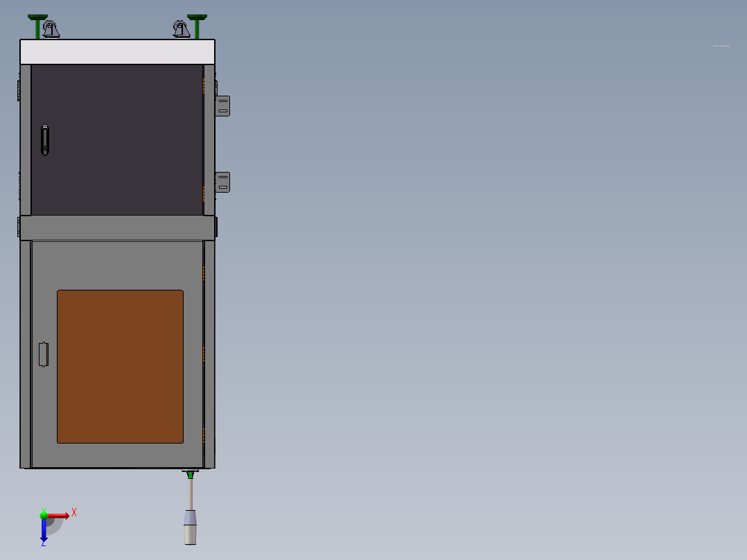 点胶机线体机构俯视图