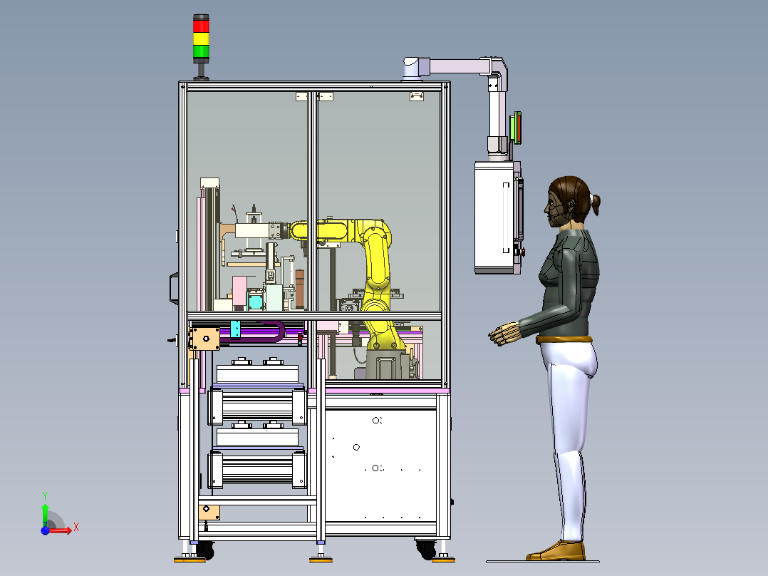 IGBT散热器组装设备sw17可编辑前视图
