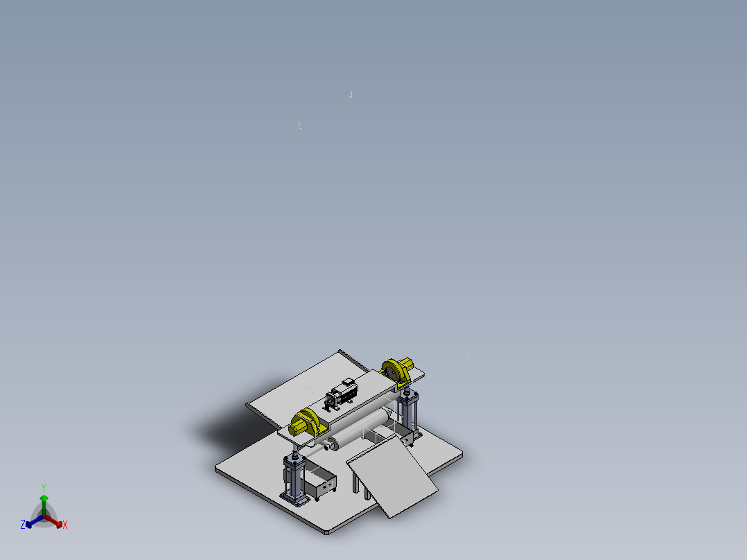 锻造管件切割锯床sw18可编辑正等轴测图