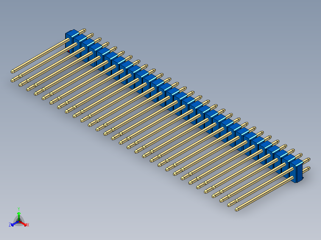 彩色公头100mil（2.54mm）系列-DS1021_blue_2x30p_100mil_Type19_rev1.0
