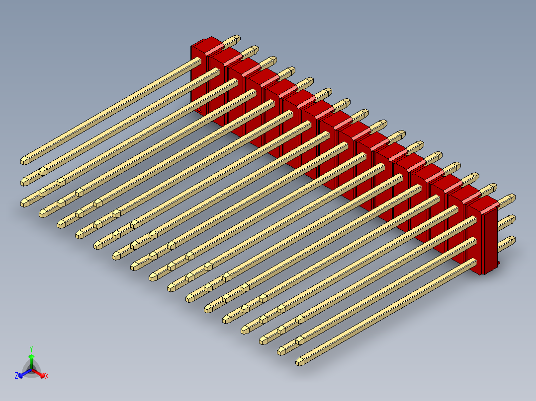 彩色公头100mil（2.54mm）系列-DS1021_red_3x16p_100mil_Type43_rev1.0