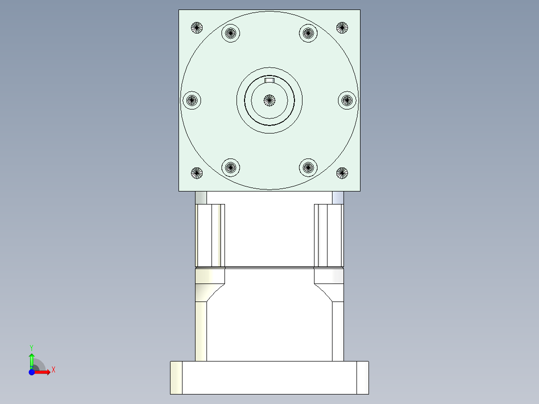 换向器PW110双轴 PGH90-L1 24-110-145-M8前视图
