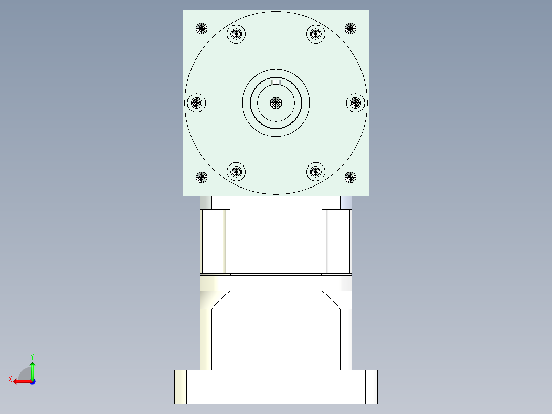 换向器PW110双轴 PGH90-L1 24-110-145-M8后视图