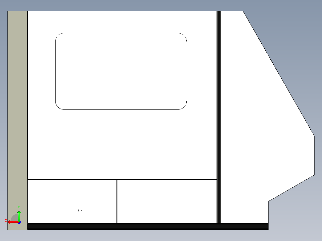 机器人抛磨模具后视图