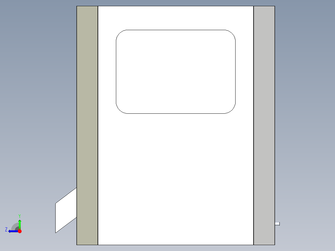 机器人抛磨模具右视图