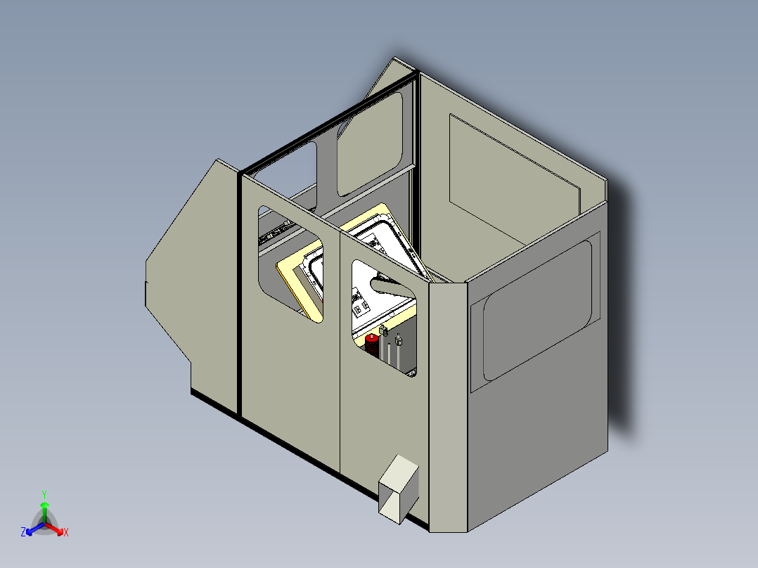 机器人抛磨模具正等轴测图