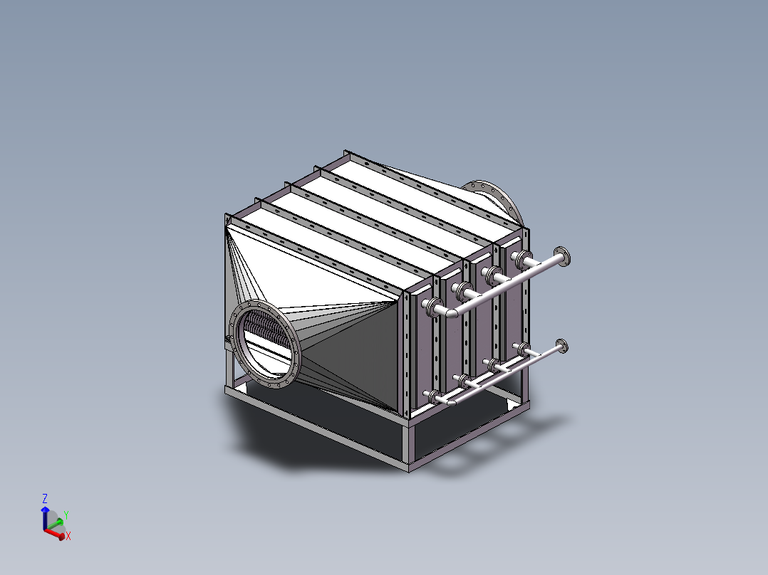 翅片换热器SW模型