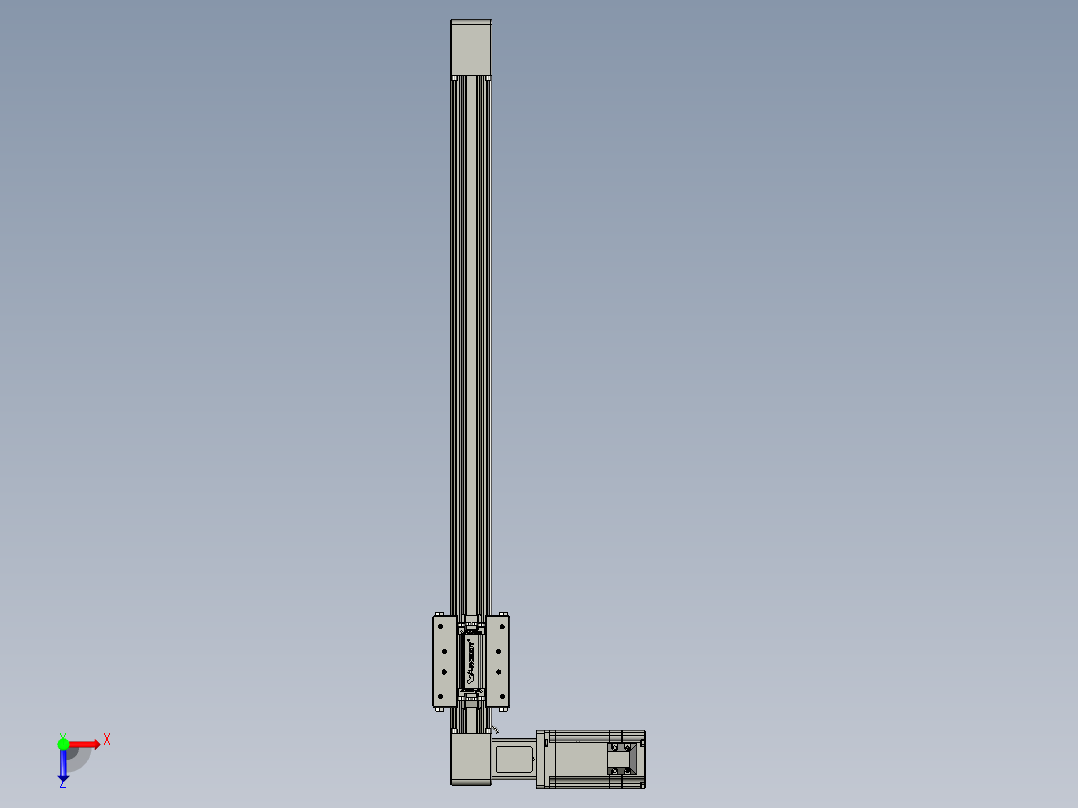 威洛博直线电机模组EB4-L80-S500-L-57-MS3俯视图