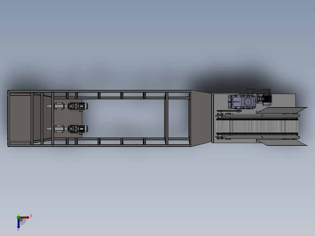 水面垃圾收集装置sw1122768俯视图