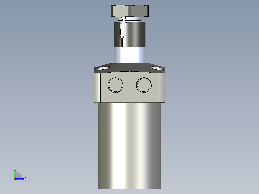 KOSMEKLHS0400-SL-Y30多系列多零件图纸模型左视图