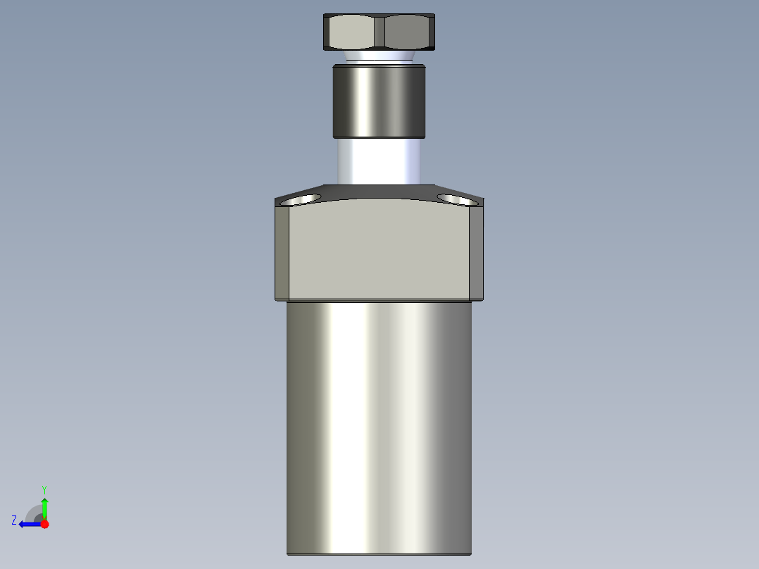 KOSMEKLHS0400-SL-Y30多系列多零件图纸模型右视图