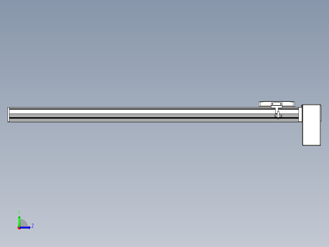 同步带全封闭直线模组TPA-HCB-105D-90-L850-LP-C-P20-N3左视图