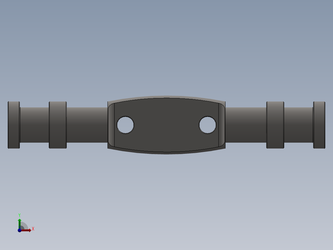 水平梁发动机前视图