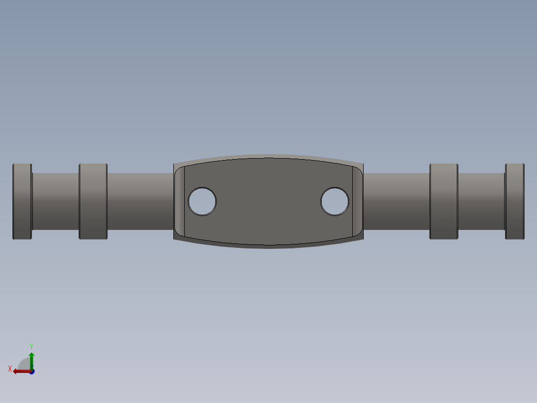 水平梁发动机后视图