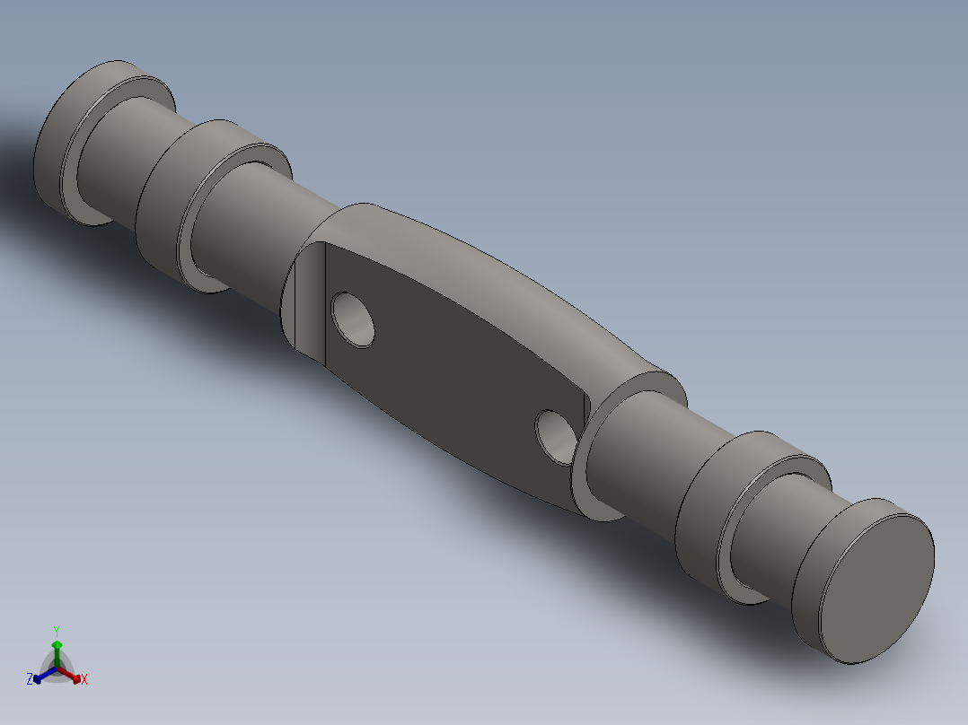 水平梁发动机正等轴测图