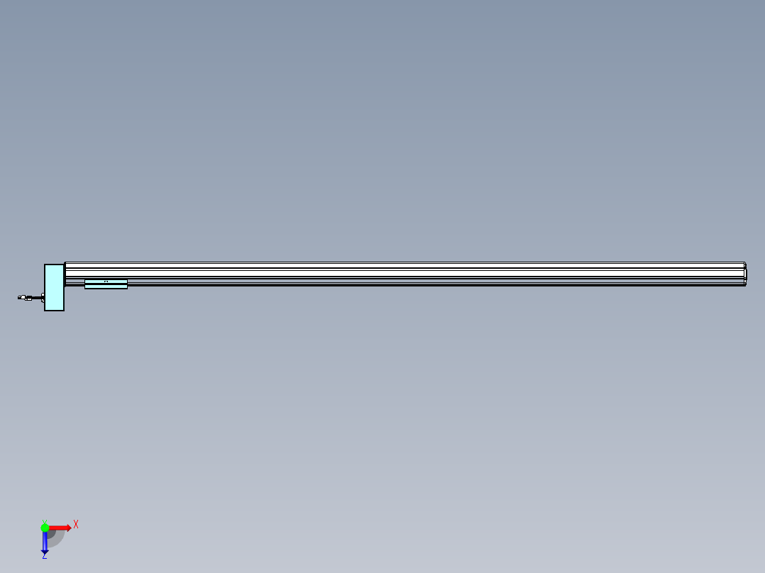 威洛博VBF同步带传动一般环境VBF14-L45-S1950-BRU-ZP40-C3俯视图