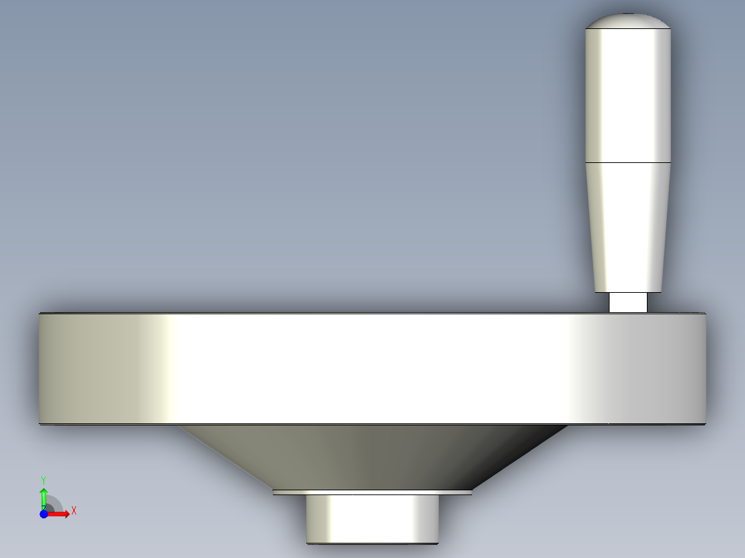 塑膠手輪VDO.FP+IR-3D多系列多零件图纸模型前视图