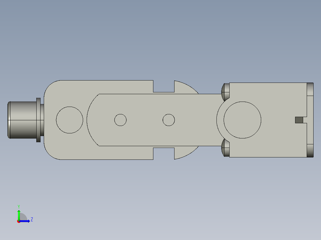 基恩士SJ-R228_kc图纸模型左视图