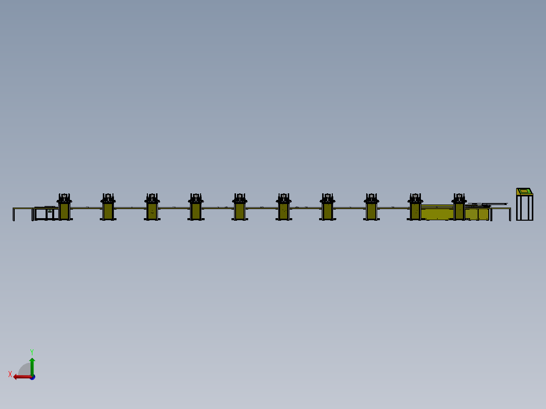 S5齿轮传动印花机sw16可编辑后视图