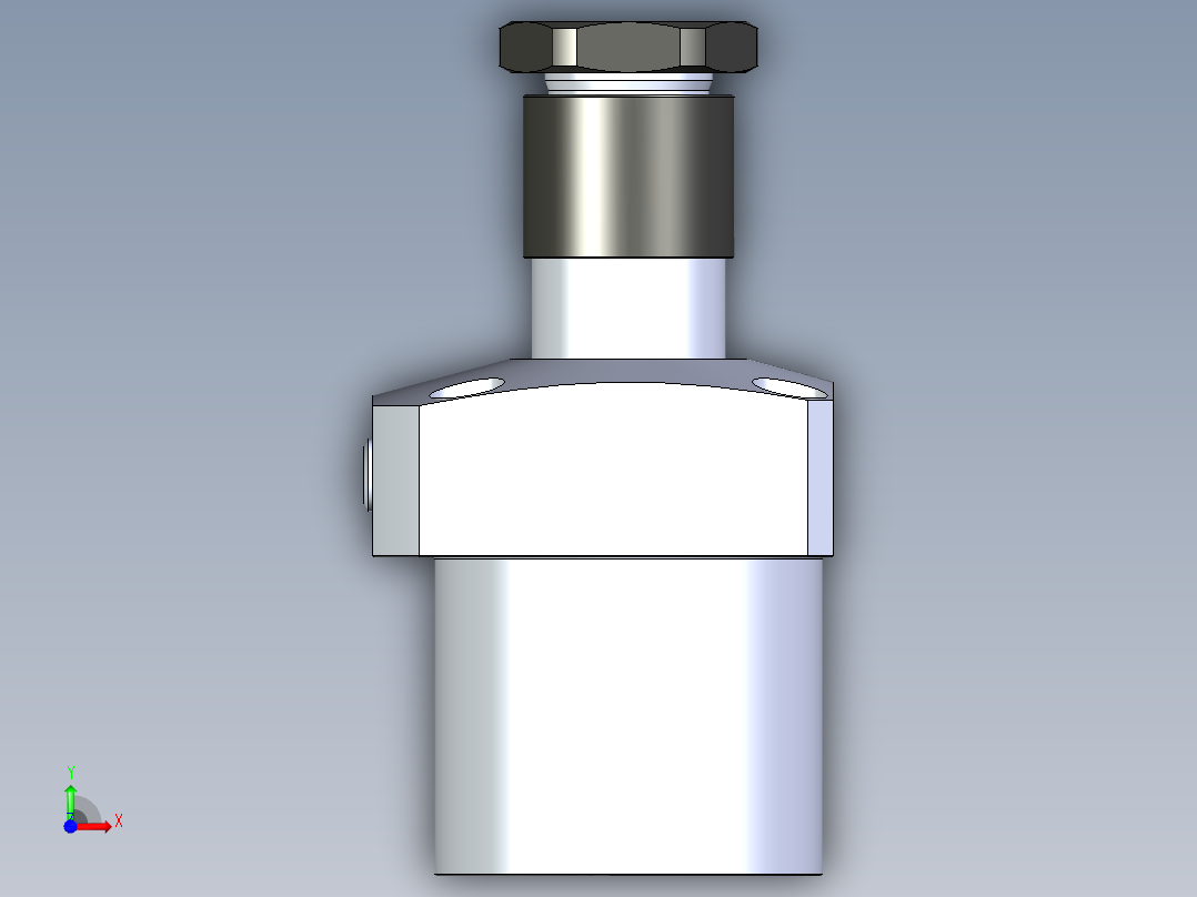 KOSMEKLHA0900-GL-Y45_R01多系列多零件图纸模型前视图