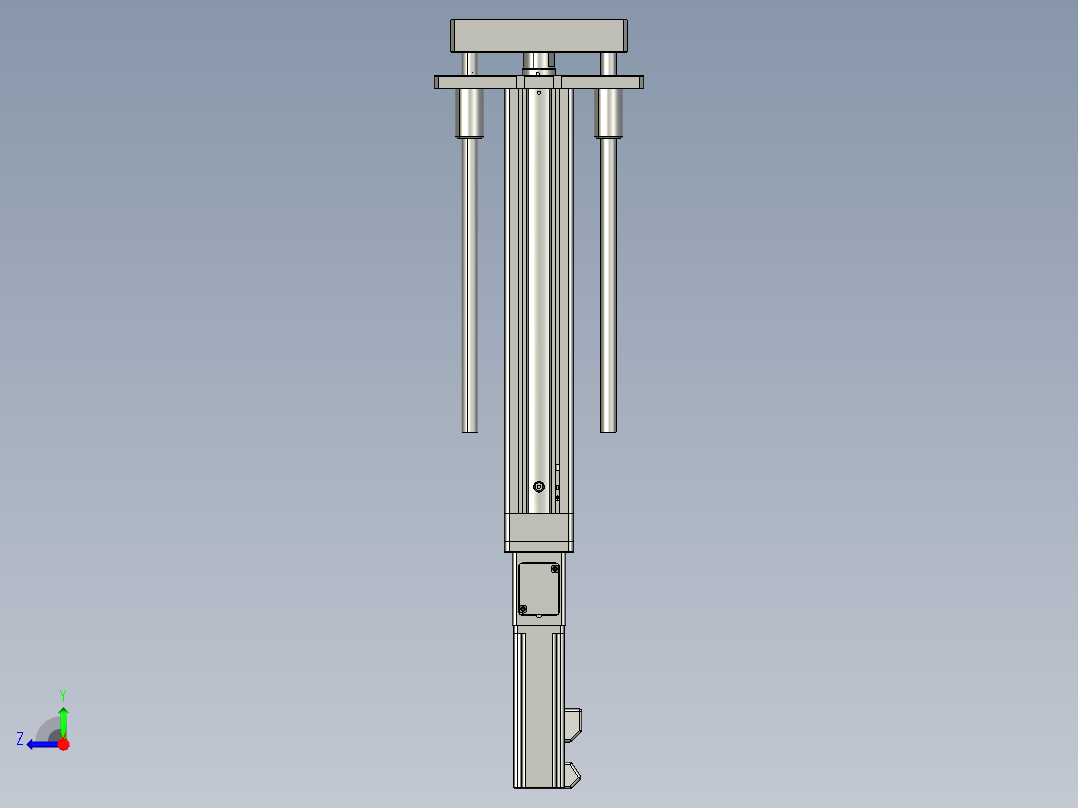 12VZ电动缸-VZ5D-S200-BC右视图