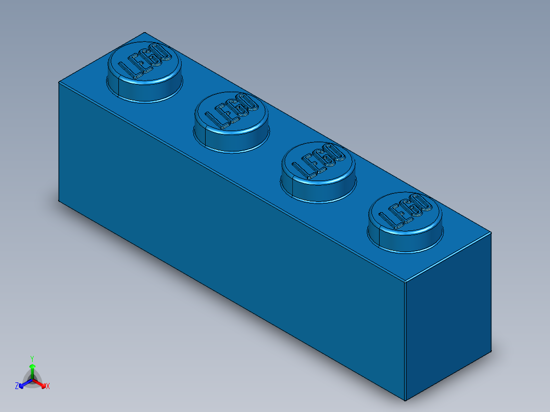 乐高套装 4421基本积木-301023 Bright Blue Brick 1 x 4.STEP