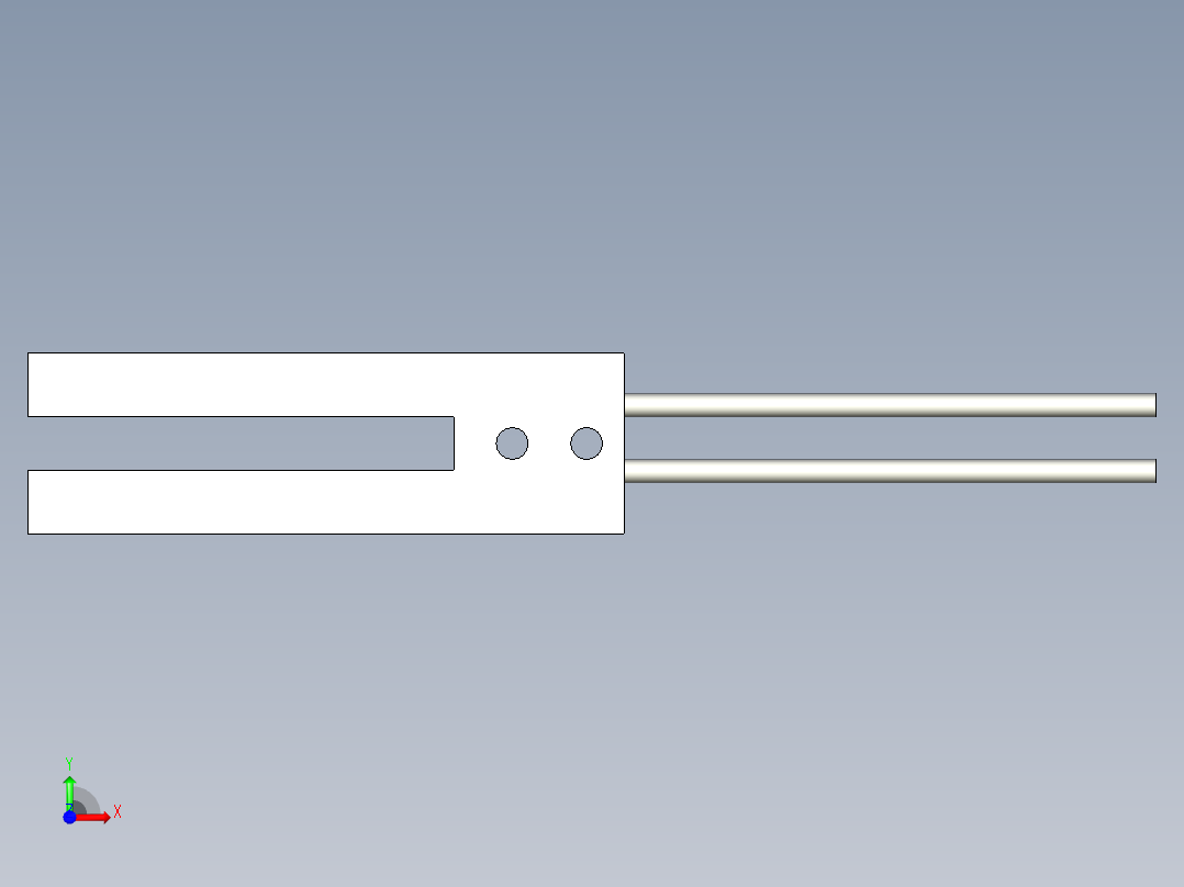 槽型光纤FT-U86前视图