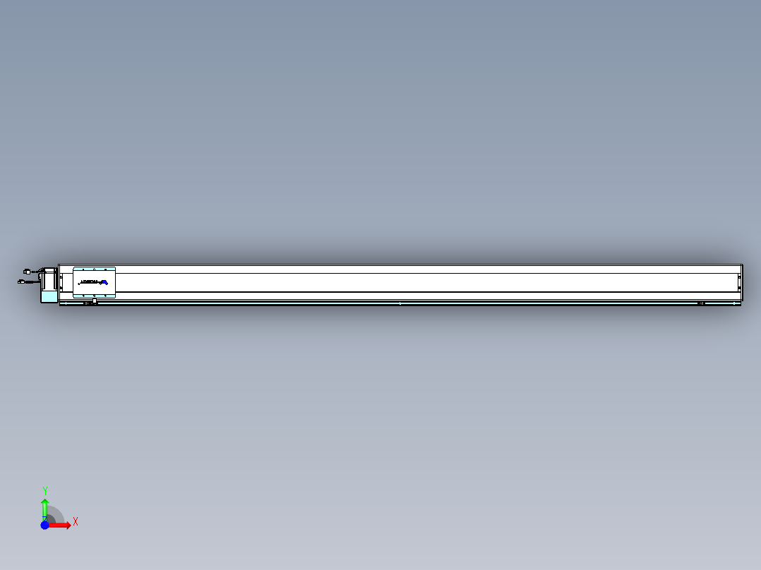 威洛博VBC同步带传动一无尘环境VBC14-L45-S2300-BLU-ZP40-C3前视图