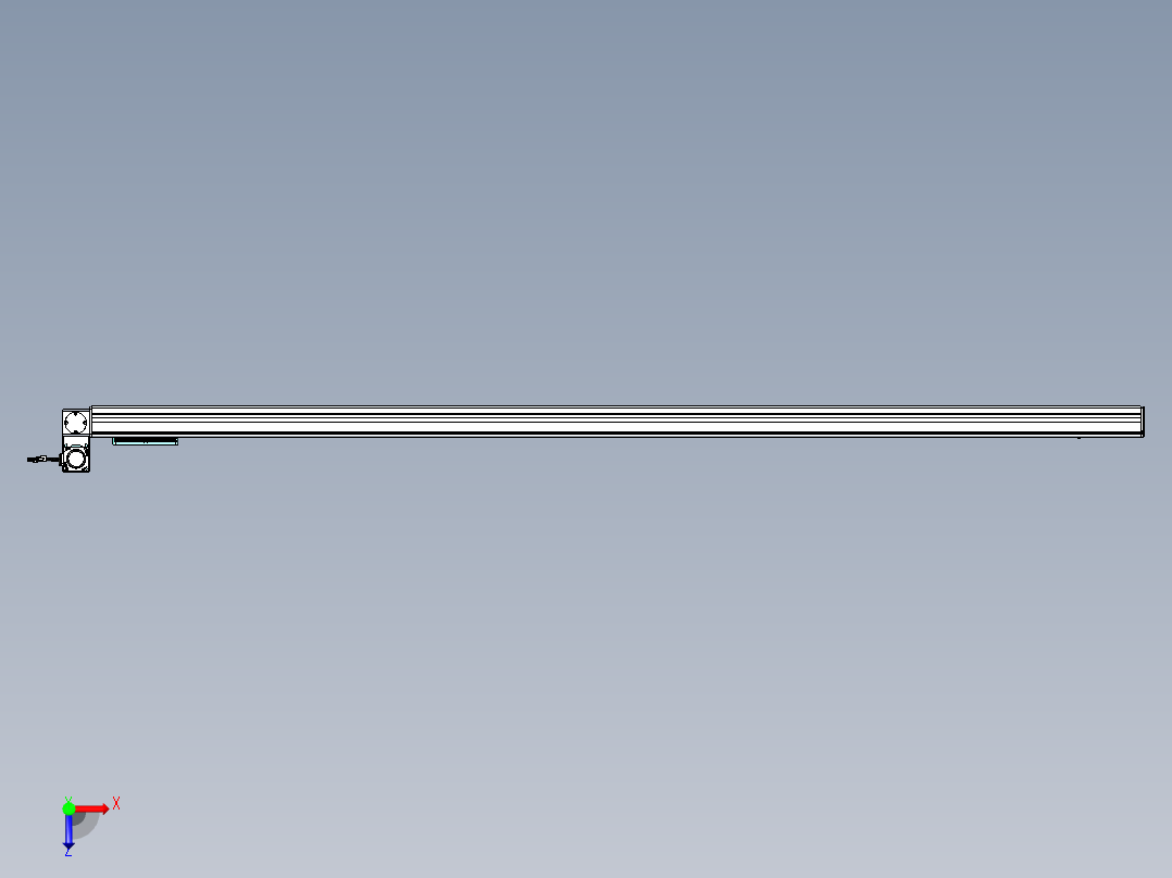 威洛博VBC同步带传动一无尘环境VBC14-L45-S2300-BLU-ZP40-C3俯视图