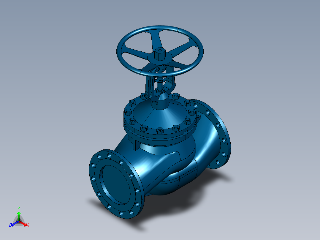 阀门模型-DN250______正等轴测图