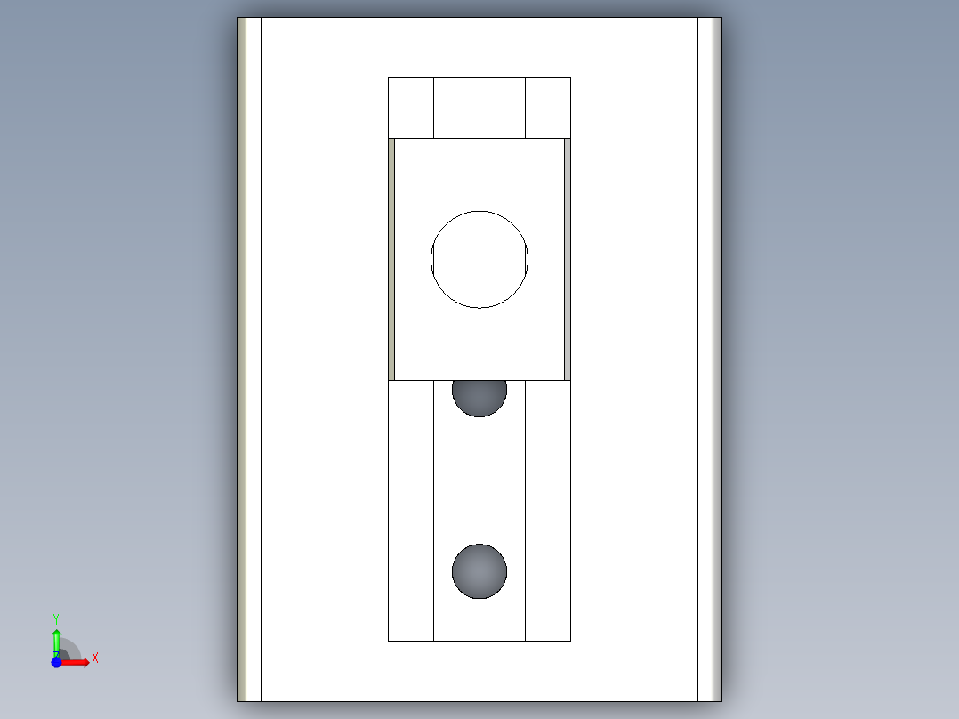 自動滑動張力器HAST-3D多系列多零件图纸模型前视图