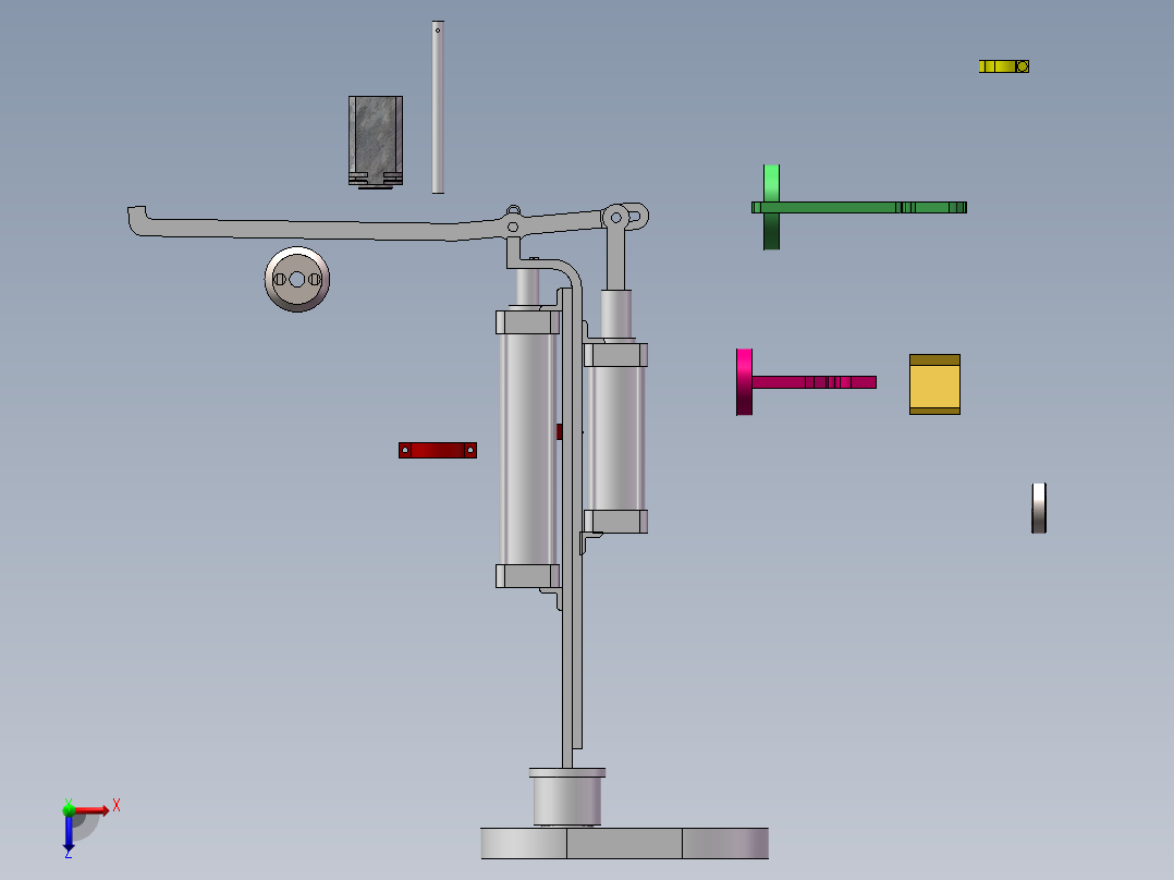 JX702-葡萄采摘机械手的设计【三维仅供参考】俯视图