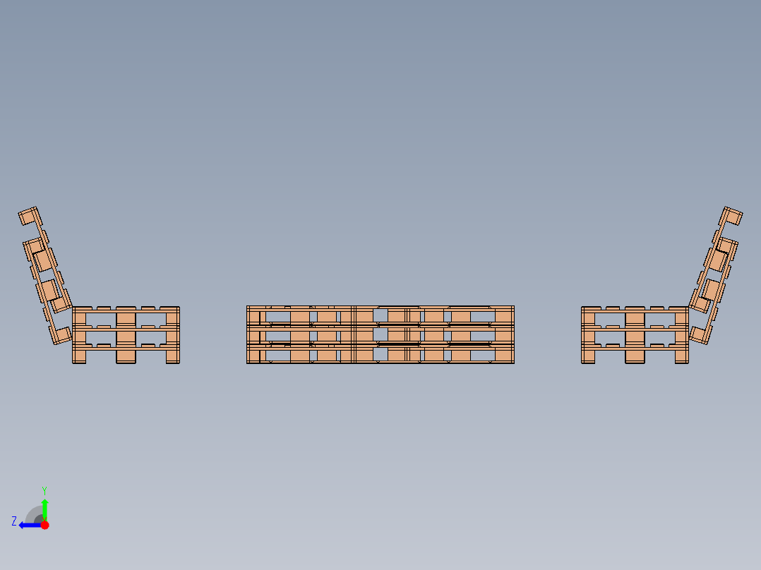 托盘 设计模型 (11)右视图