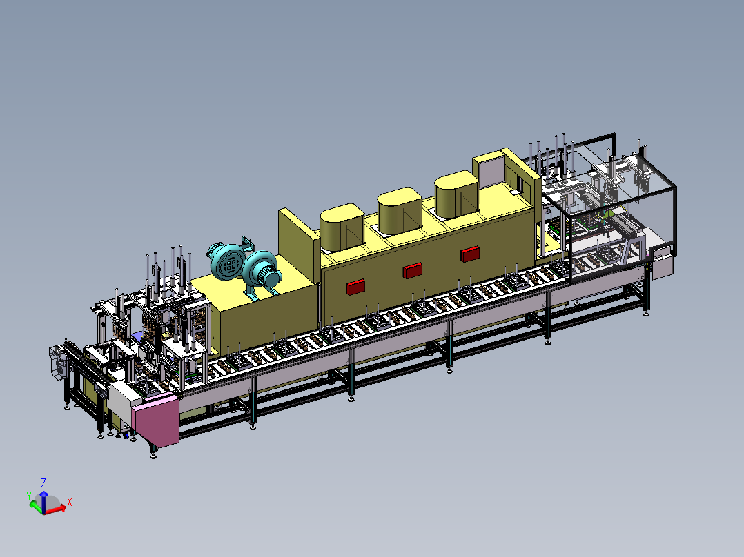 电机转子罩加热炉流水线（含bom）sw17可编辑