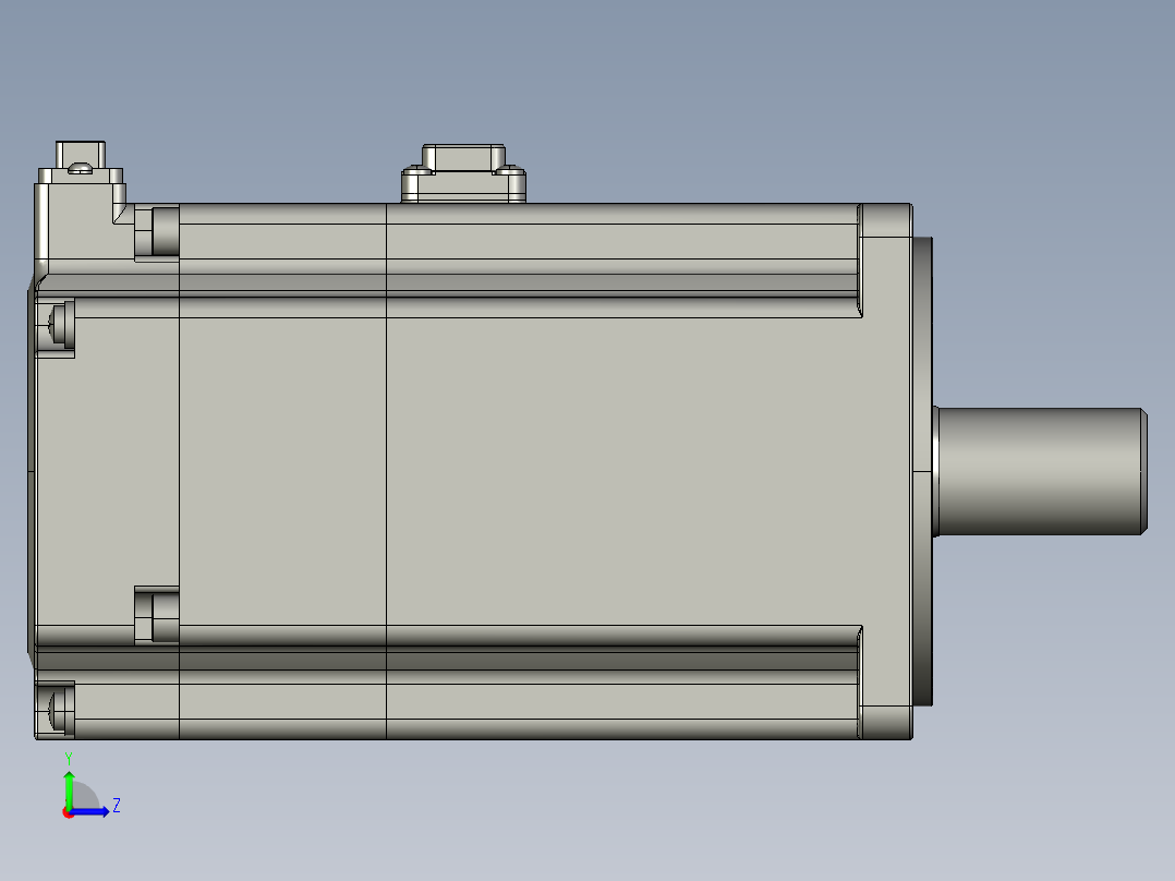 电机MS6H-80TH30BZ3-20P7.STEP左视图